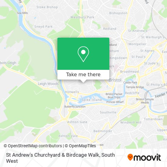 St Andrew's Churchyard & Birdcage Walk map