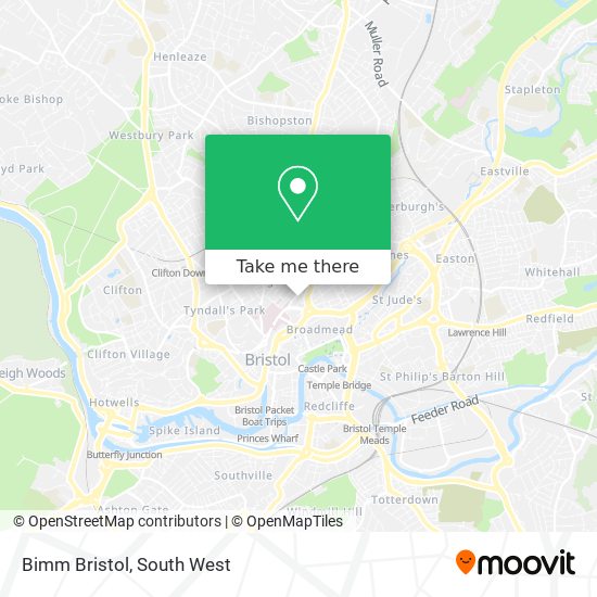 Bimm Bristol map