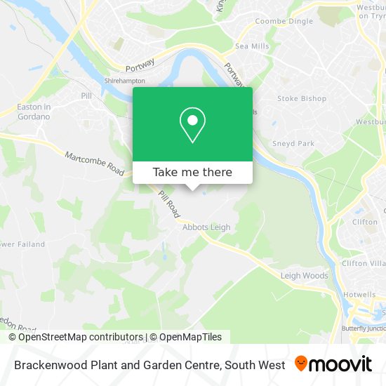 Brackenwood Plant and Garden Centre map