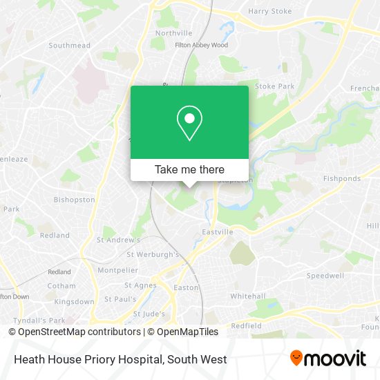 Heath House Priory Hospital map
