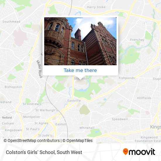 Colston's Girls' School map