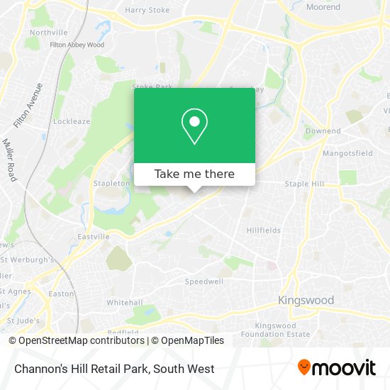 Channon's Hill Retail Park map