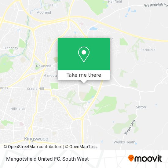 Mangotsfield United FC map