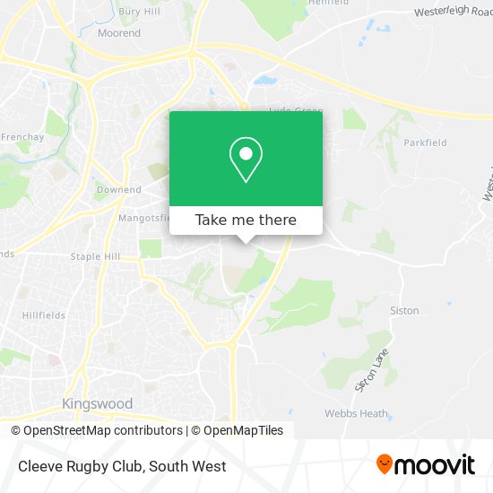 Cleeve Rugby Club map