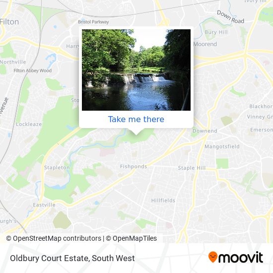 Oldbury Court Estate map