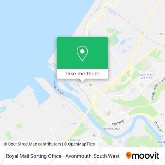 Royal Mail Sorting Office  - Avonmouth map