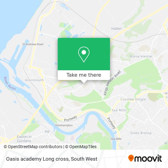 Oasis academy Long cross map