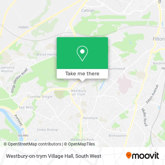 Westbury-on-trym Village Hall map