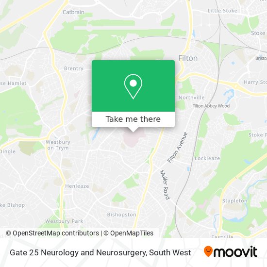 Gate 25 Neurology and Neurosurgery map