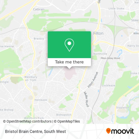 Bristol Brain Centre map