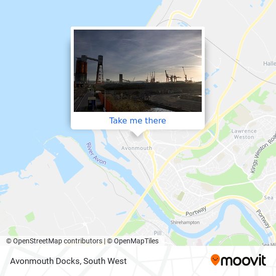 Avonmouth Docks map