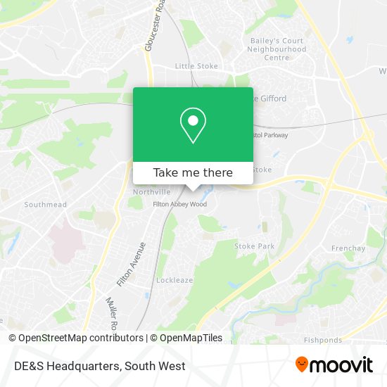 DE&S Headquarters map