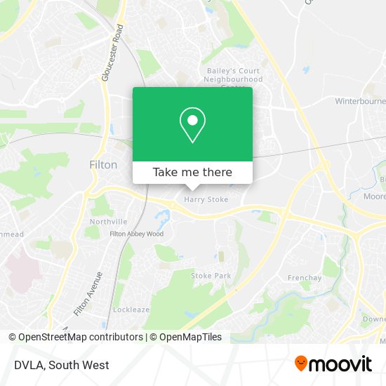 DVLA map