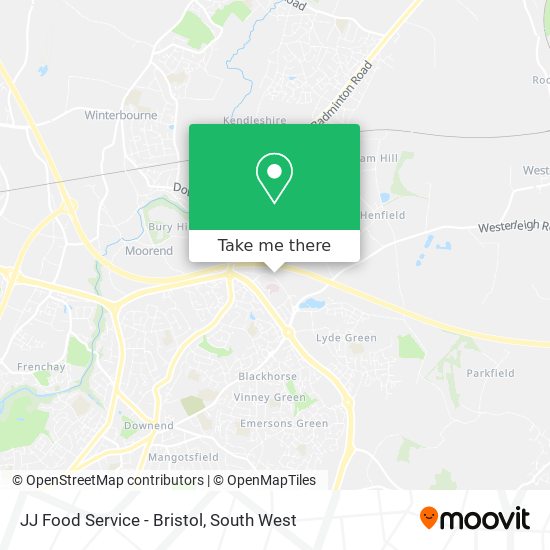 JJ Food Service - Bristol map