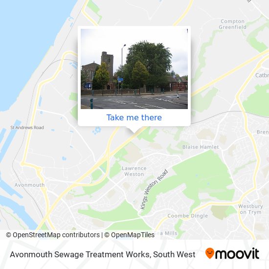 Avonmouth Sewage Treatment Works map