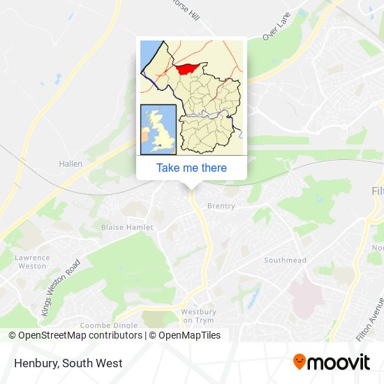 Henbury map