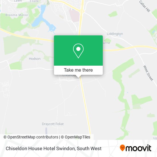 Chiseldon House Hotel Swindon map