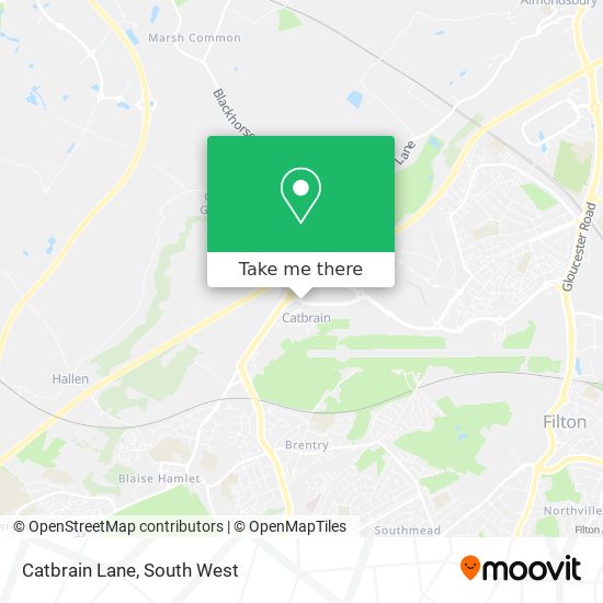 Catbrain Lane map
