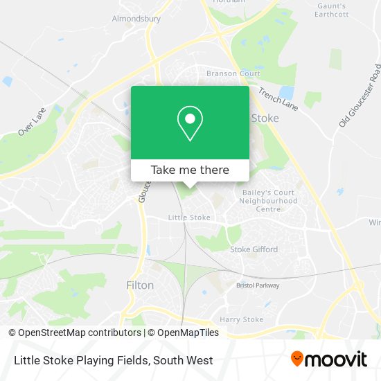 Little Stoke Playing Fields map