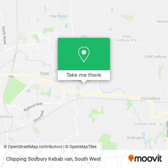 Chipping Sodbury Kebab van map