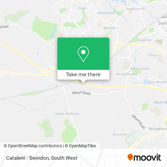Catalent - Swindon map