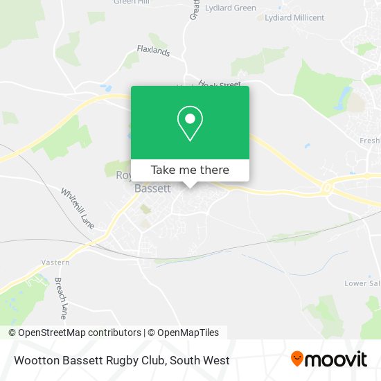 Wootton Bassett Rugby Club map
