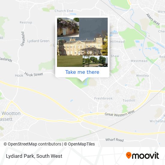 Lydiard Park map