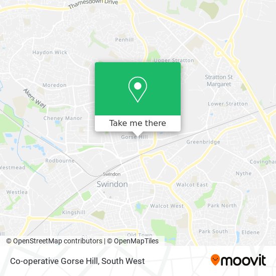 Co-operative Gorse Hill map