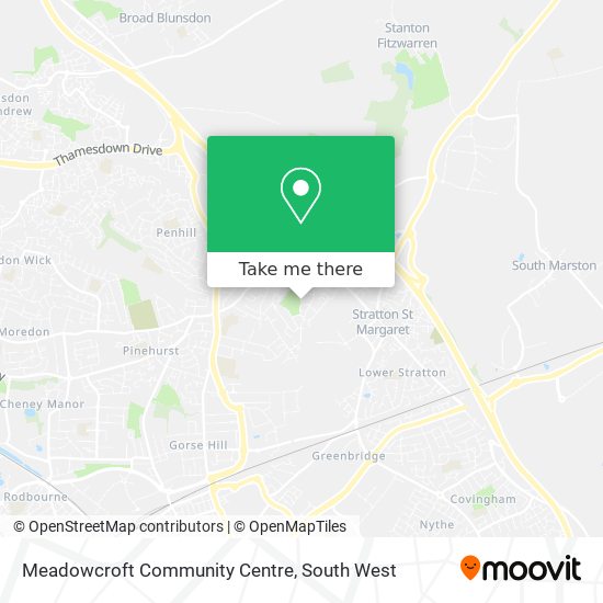 Meadowcroft Community Centre map