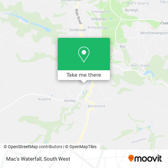 Mac's Waterfall map