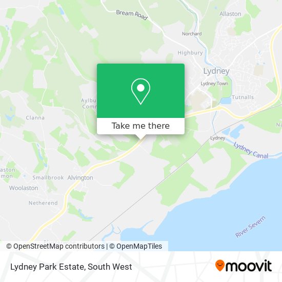 Lydney Park Estate map
