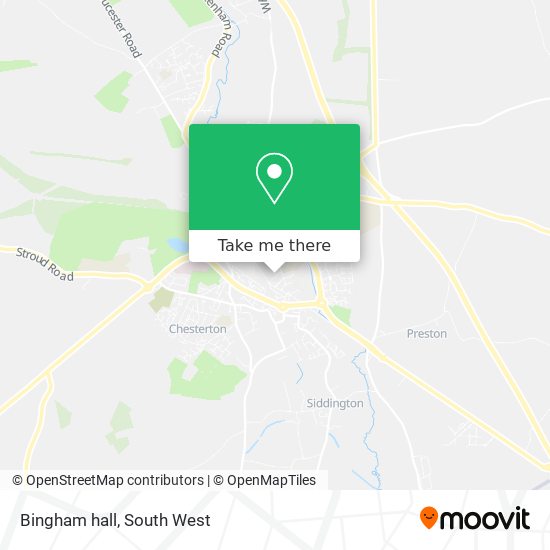 Bingham hall map