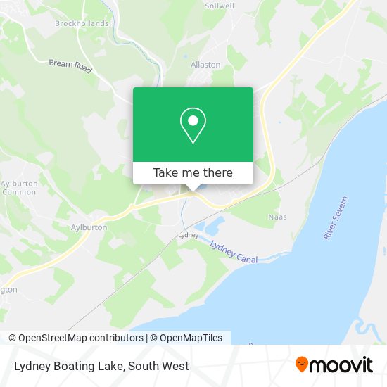 Lydney Boating Lake map