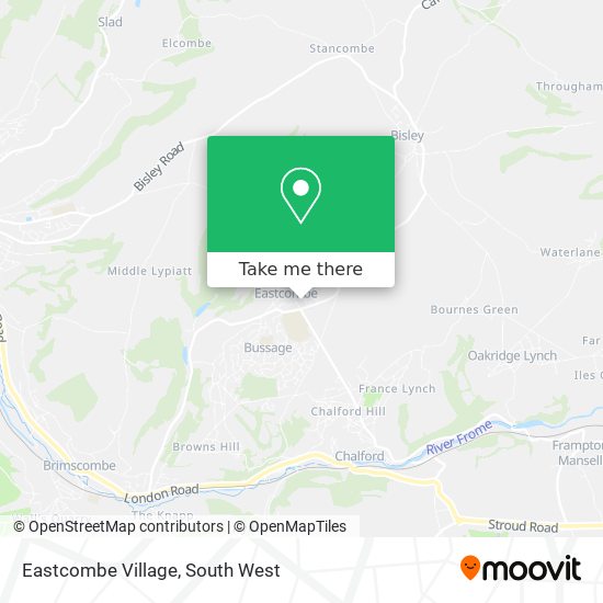 Eastcombe Village map