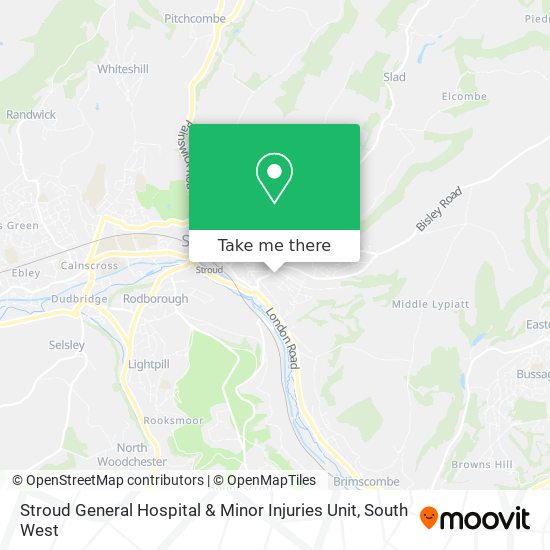 Stroud General Hospital & Minor Injuries Unit map