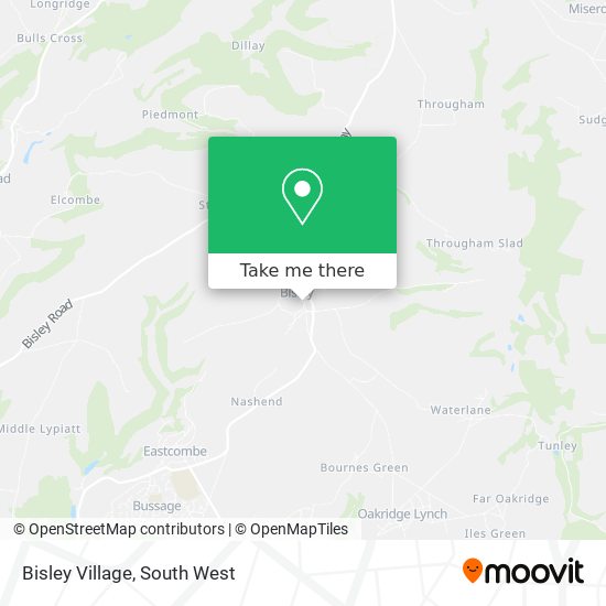Bisley Village map