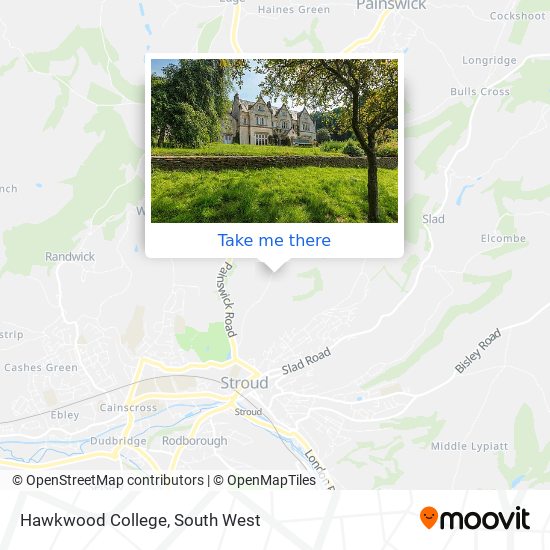 Hawkwood College map