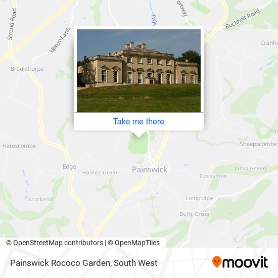 Painswick Rococo Garden map