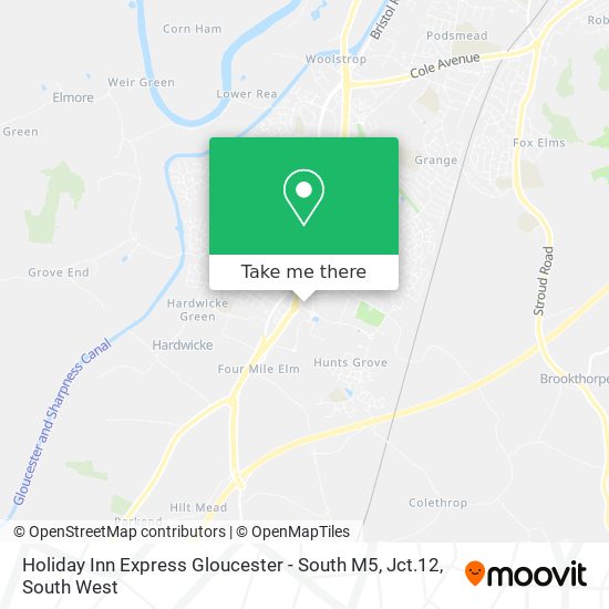 Holiday Inn Express Gloucester - South M5, Jct.12 map