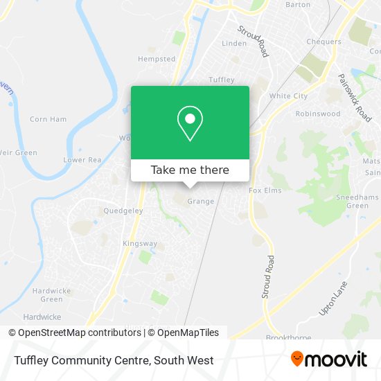Tuffley Community Centre map