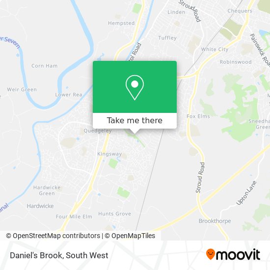 Daniel's Brook map