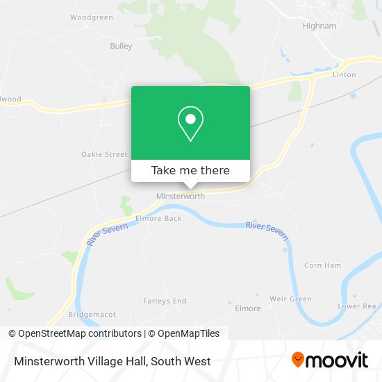 Minsterworth Village Hall map