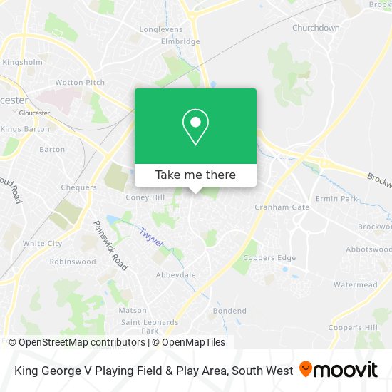 King George V Playing Field & Play Area map