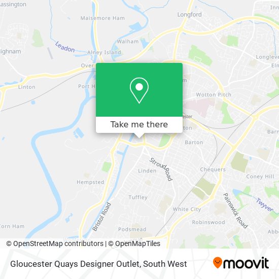 Gloucester Quays Designer Outlet map