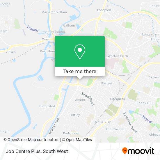 Job Centre Plus map