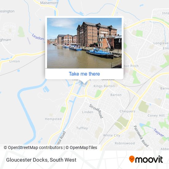 Gloucester Docks map
