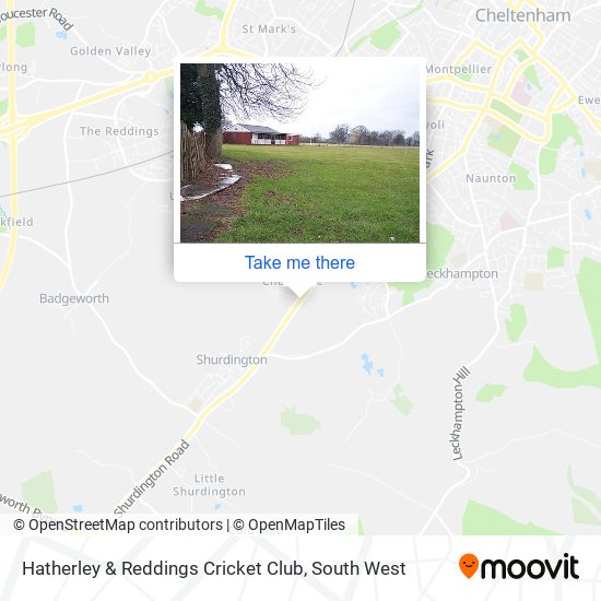 Hatherley & Reddings Cricket Club map