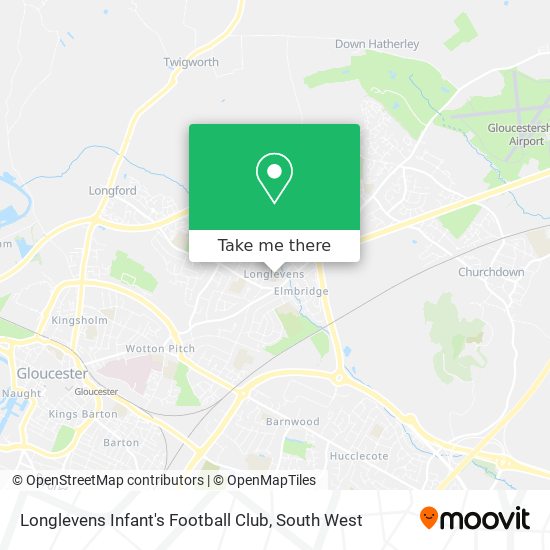 Longlevens Infant's Football Club map
