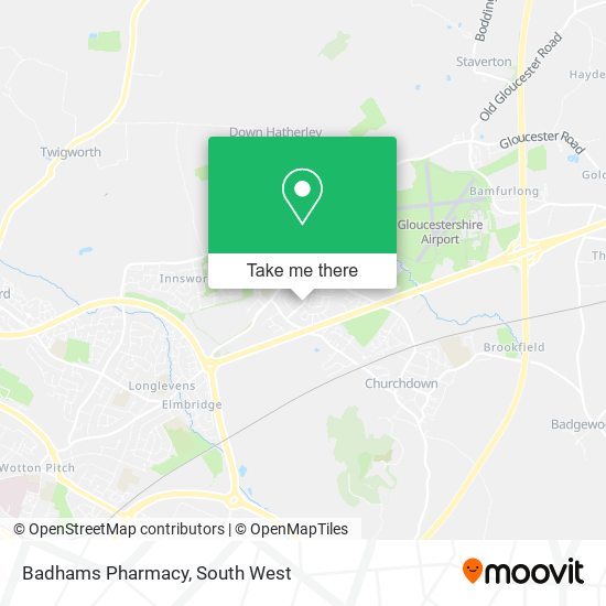 Badhams Pharmacy map