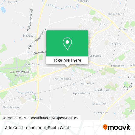 Arle Court roundabout map